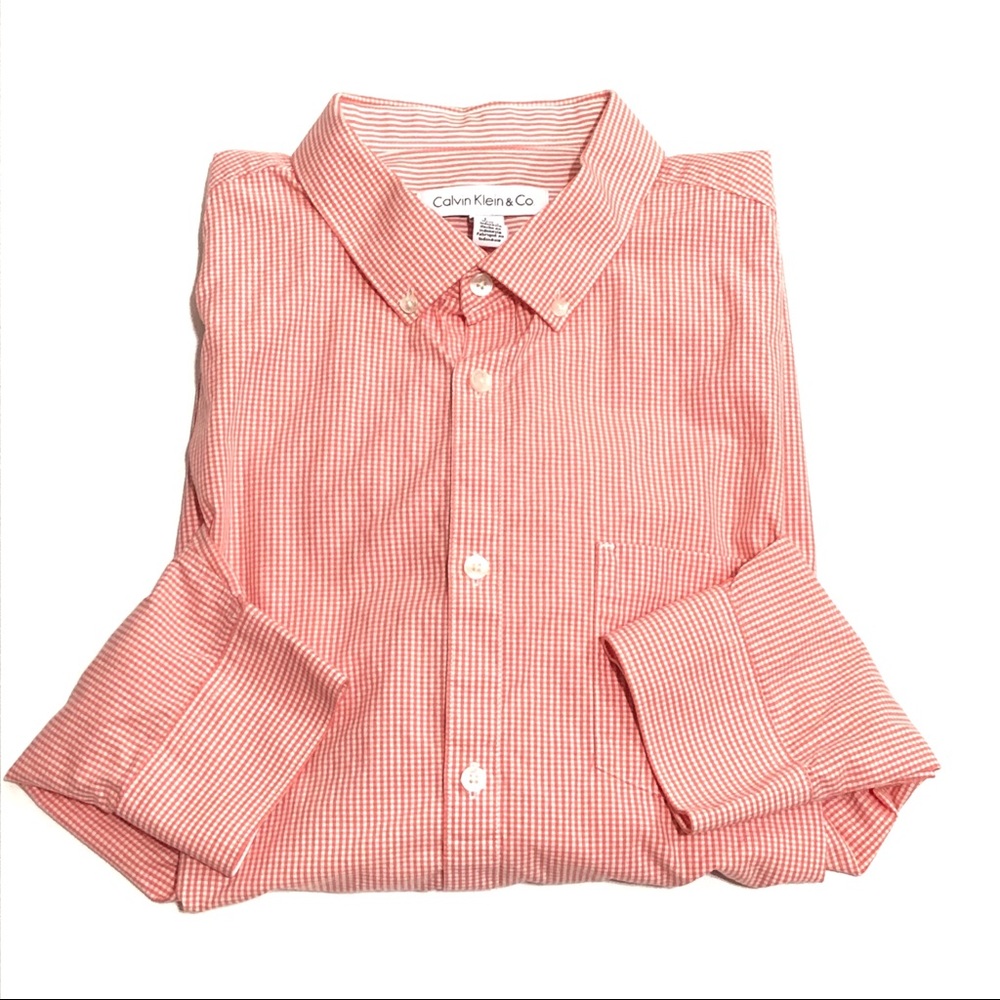 5 for $20 Calvin Klein Collection Gingham Dress Shirt